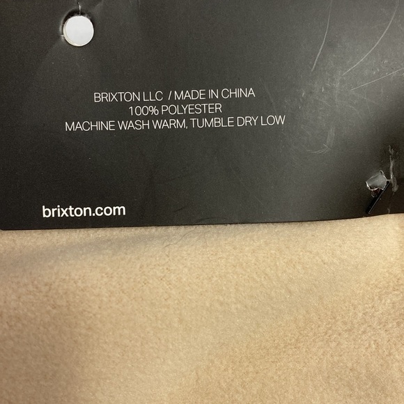 Brixton oatmeal arctic fleece gaiter NWT - Picture 3 of 3